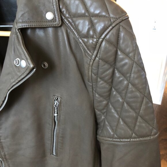 ALLSAINTS Men's YUKU leather biker jacket, Small - Picture 6 of 14